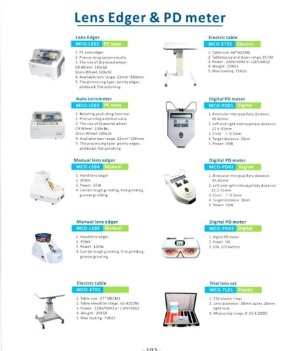 Lens Edger & PD Meter
